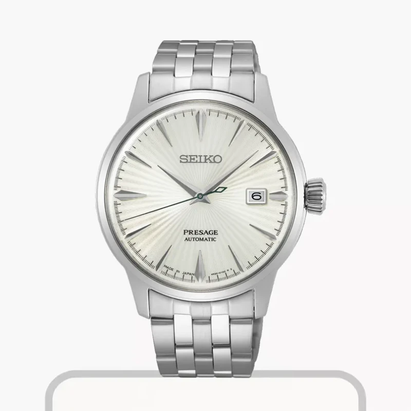 Seiko Men's  Presage Cocktail Time Silver Dial Watch | SRPG23J1